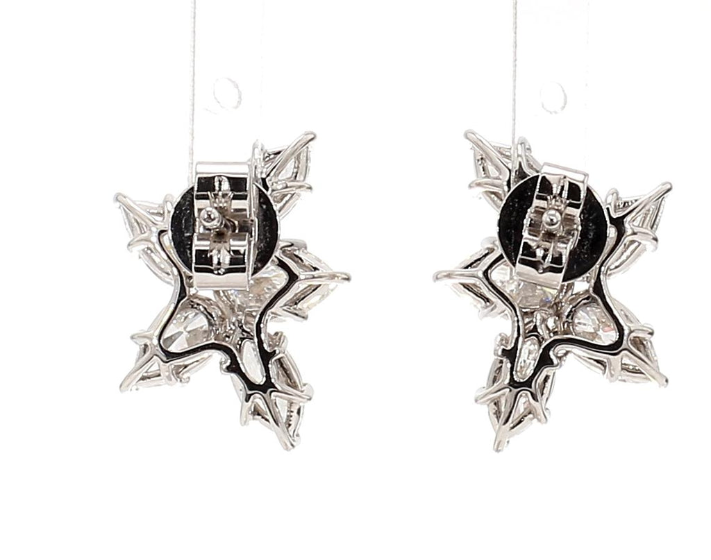 幾何設計拼鑽耳環(86014)