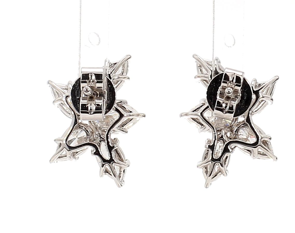 幾何設計拼鑽耳環(86014)