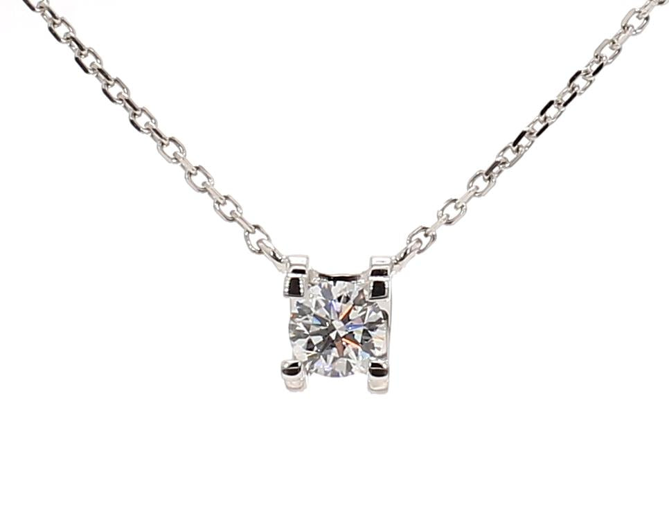 0.3卡培育鑽石四爪頸鍊(86265)