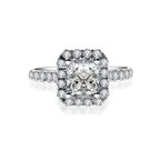 方形鑽石戒指(款號 R313)