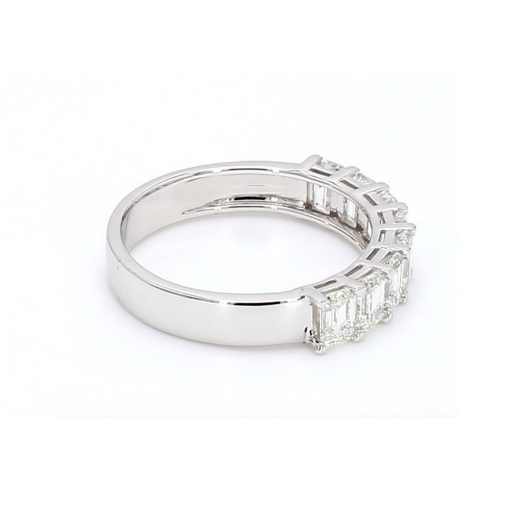 1.7卡半圈祖母綠形排鑽戒指（85794）