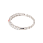 0.43卡半圈透光設計培育粉鑽排戒（86645）