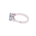 2.06卡橢圓形培育藍鑽戒指（Y015555)