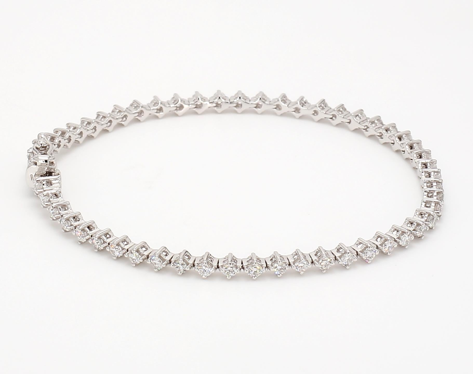 1.16卡培育鑽石滿鑽手鍊