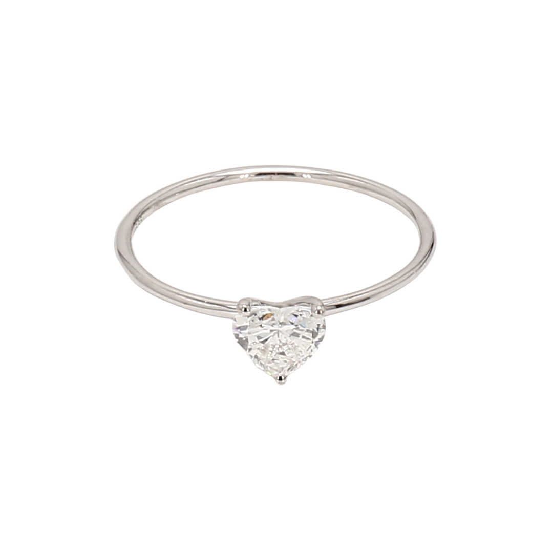 心形培育鑽石戒指(86015)