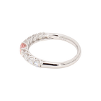 0.46卡半圈透光設計培育粉鑽排戒（86643）