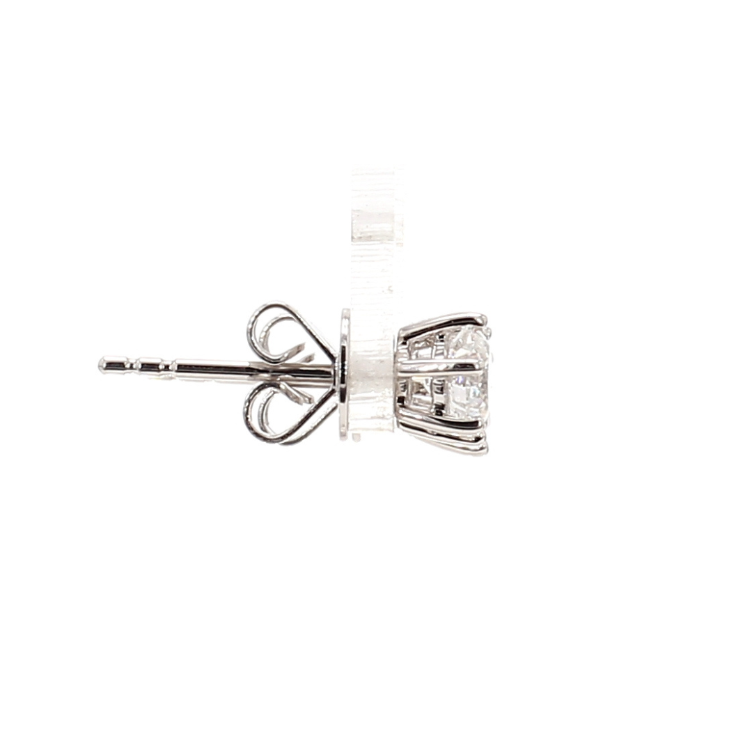 1卡培育圓鑽六爪耳環 (86576)