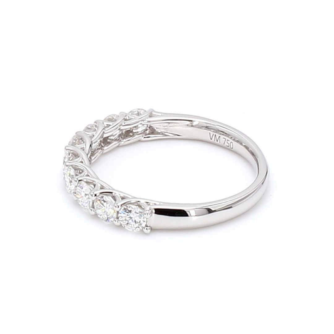 0.91卡半圈透光設計排鑽戒指（86117）