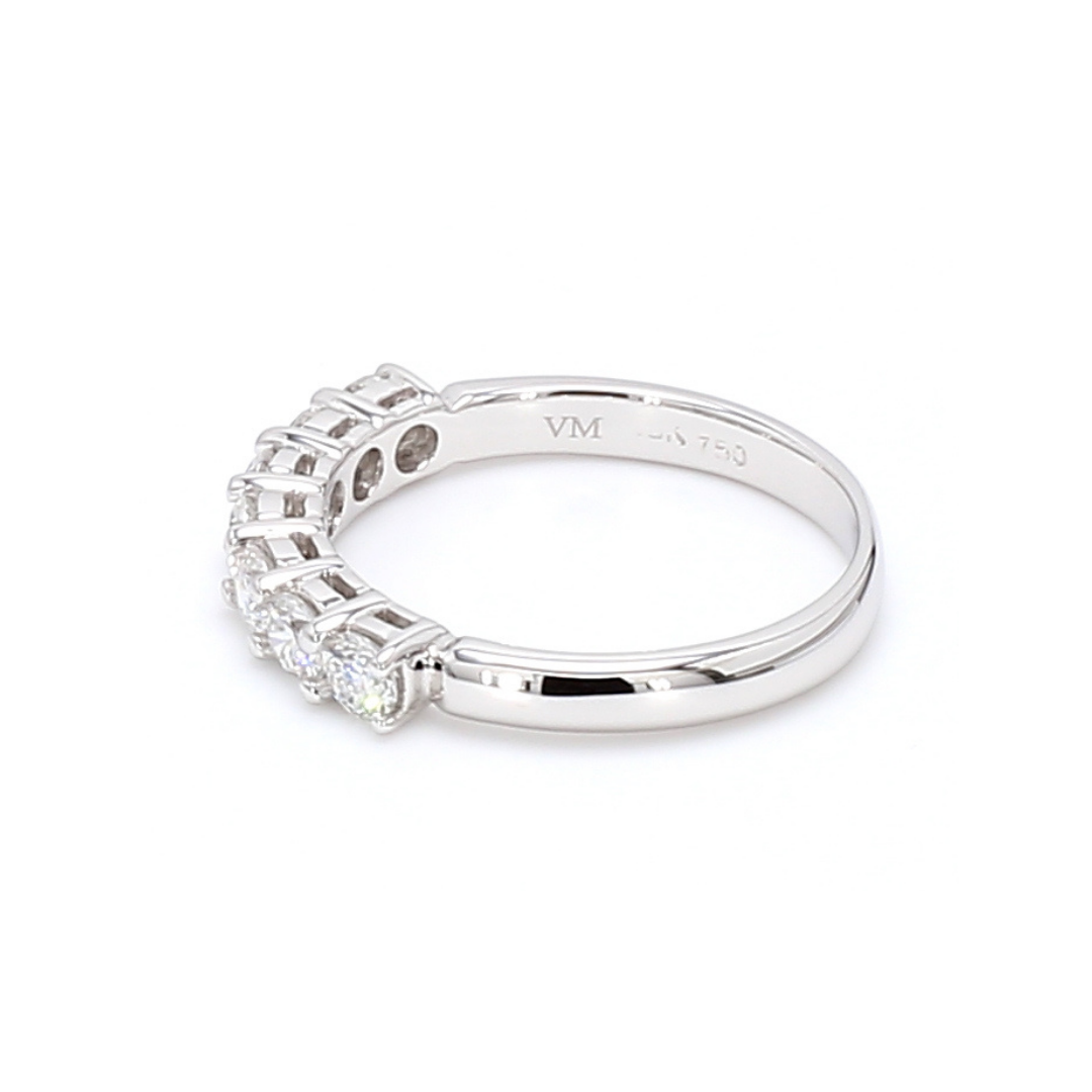 1.87卡半圈透光設計培育鑽石排戒（86097）