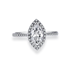 欖尖形鑽石戒指(款號 R3)