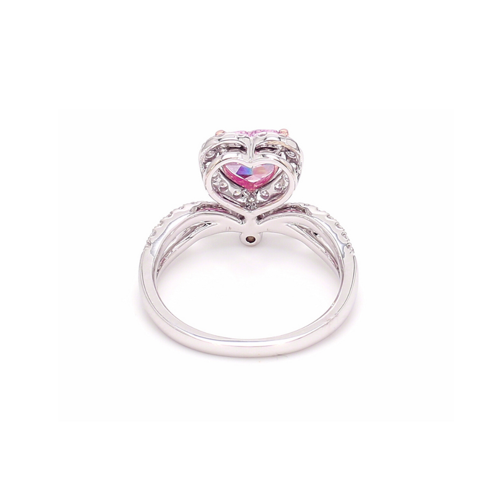 1.12卡心形粉鑽戒指（86981）