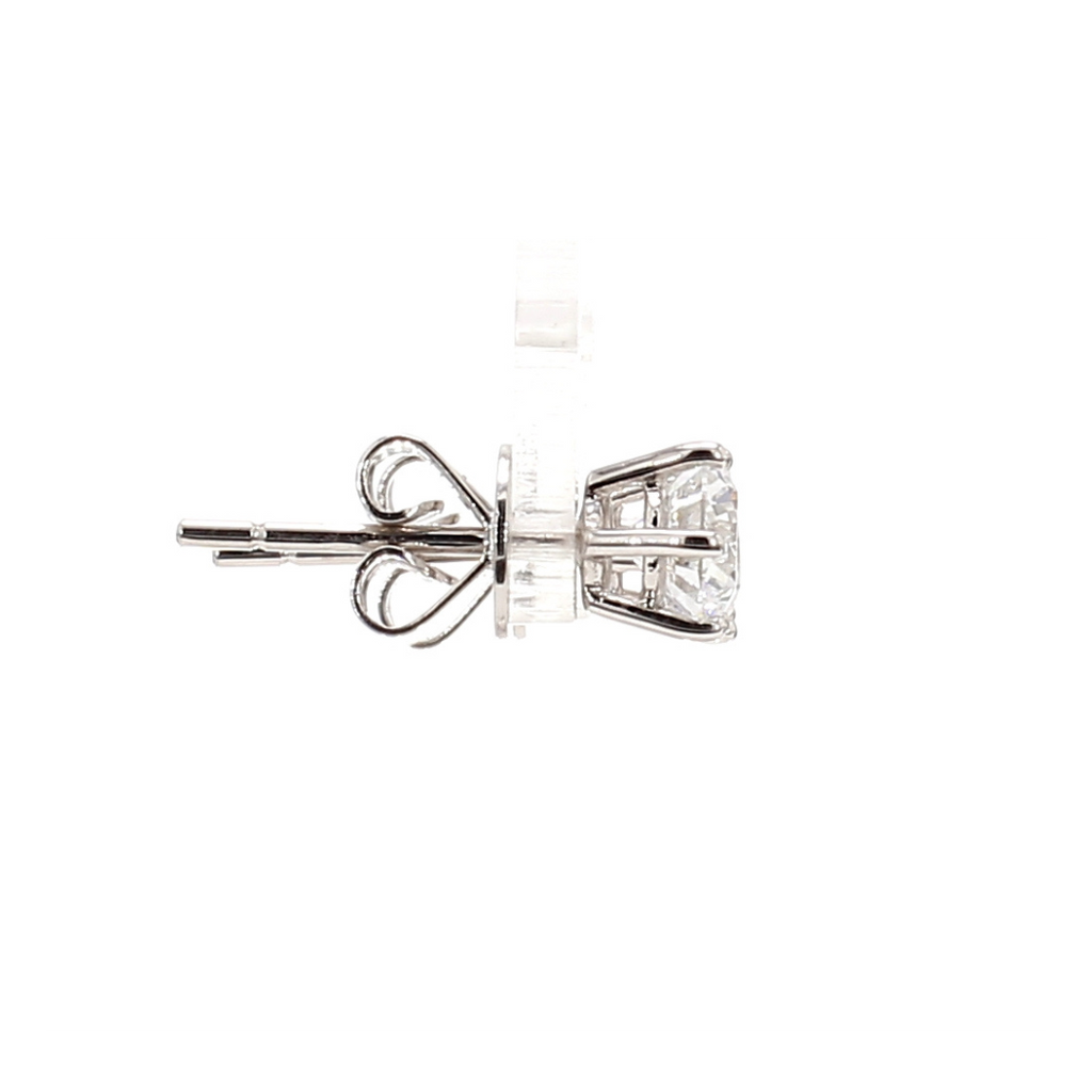 1.4卡培育圓鑽六爪耳環(86574)