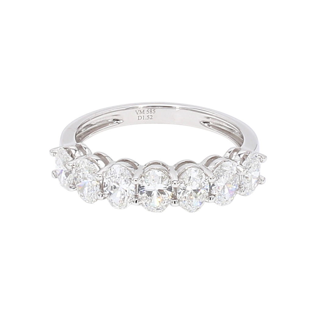 1.52卡半圈橢圓形排鑽戒指（85795）