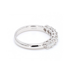 1.87卡半圈透光設計培育鑽石排戒（86097）