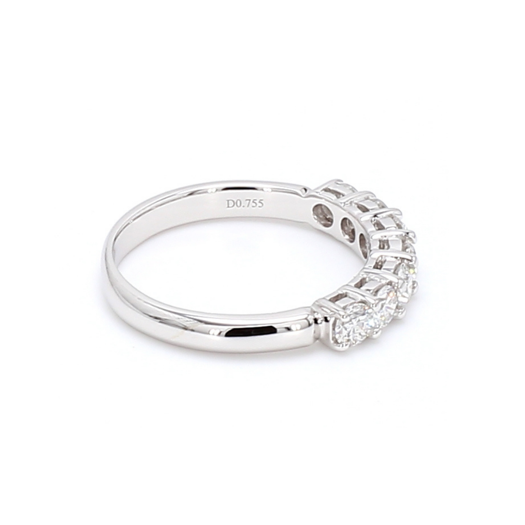 1.87卡半圈透光設計培育鑽石排戒（86097）