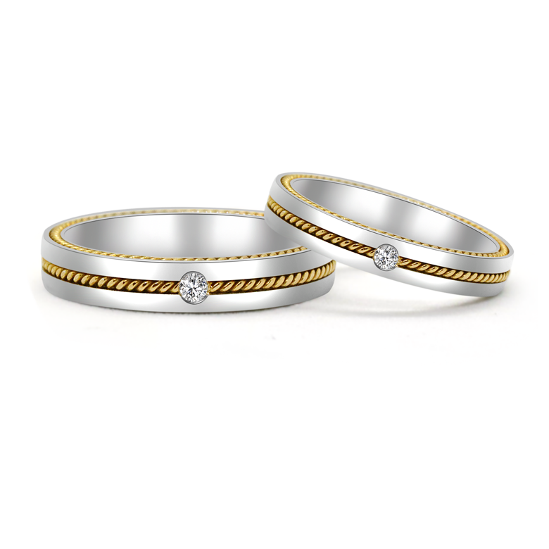 18K德國結婚對戒