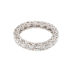 3.6卡白金全圈透光設計排鑽戒指（86023）