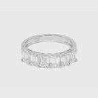 2.52卡半圈祖母綠形排鑽戒指（85793）