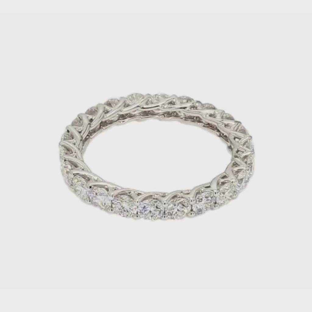 2.85卡全圈透光設計培育鑽石排戒(86022)