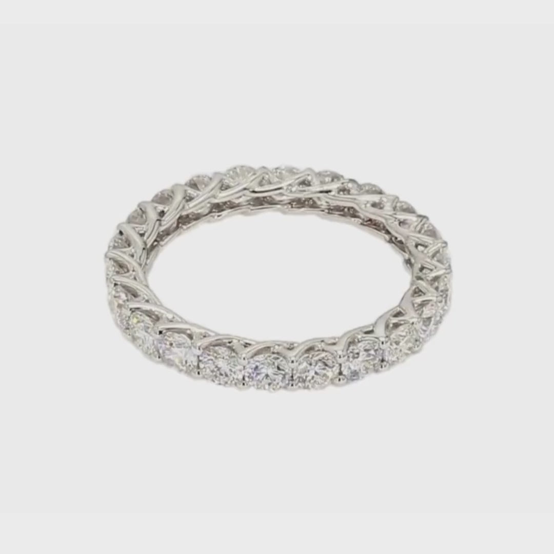 2.85卡全圈透光設計培育鑽石排戒(86022)