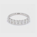 0.8卡半圈橢圓形培育鑽石排戒（86198）