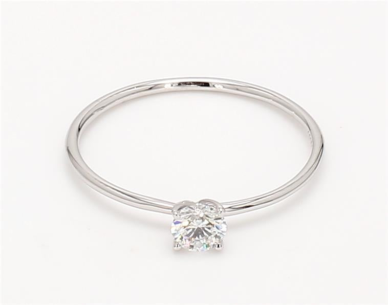 14K白金閃鑽戒指