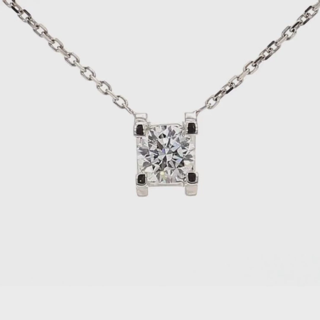 0.7卡培育鑽石四爪頸鍊(86573)