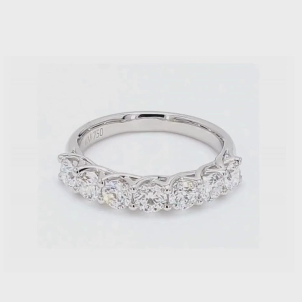 1.41卡半圈透光設計排鑽戒指（86101）