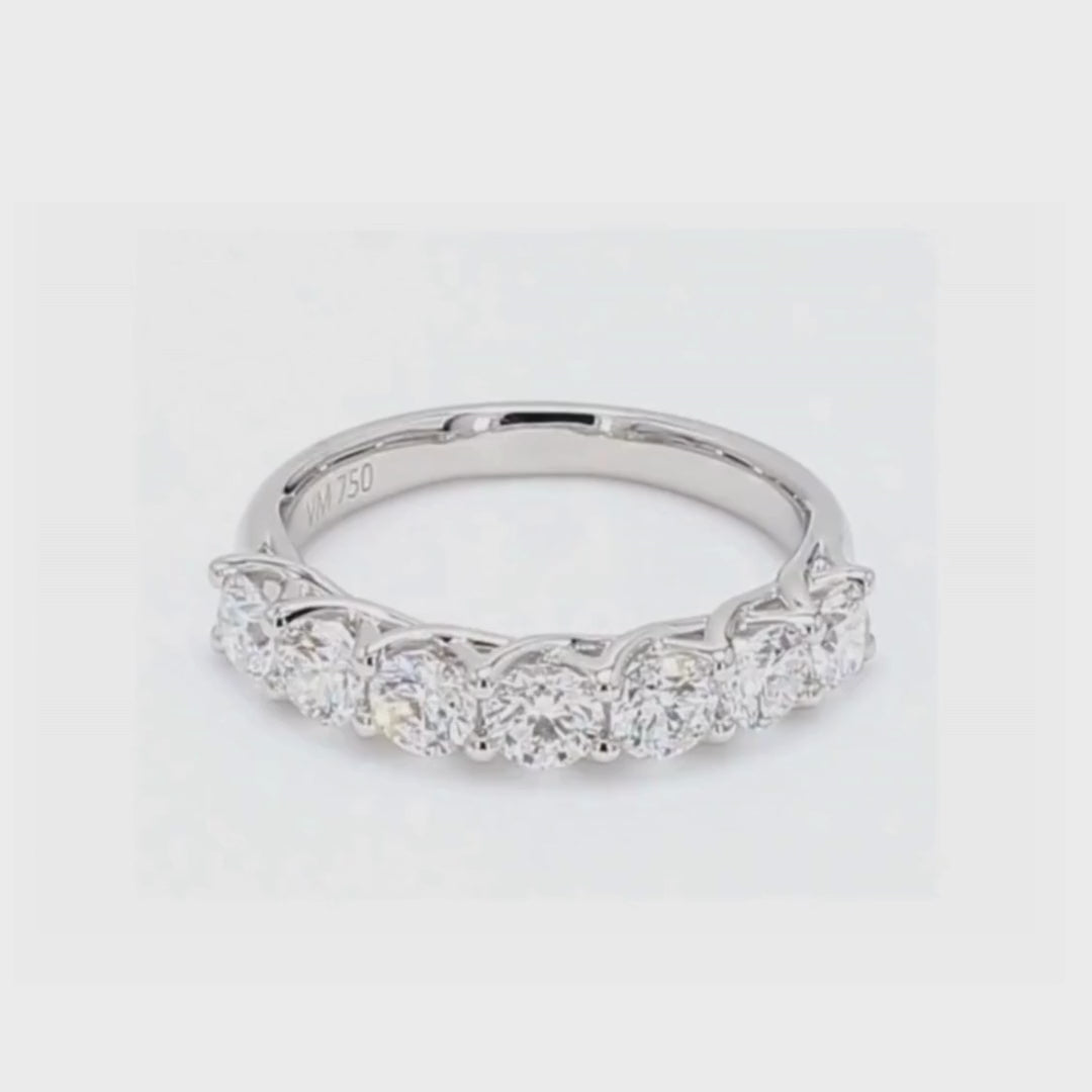 1.41卡半圈透光設計排鑽戒指（86101）