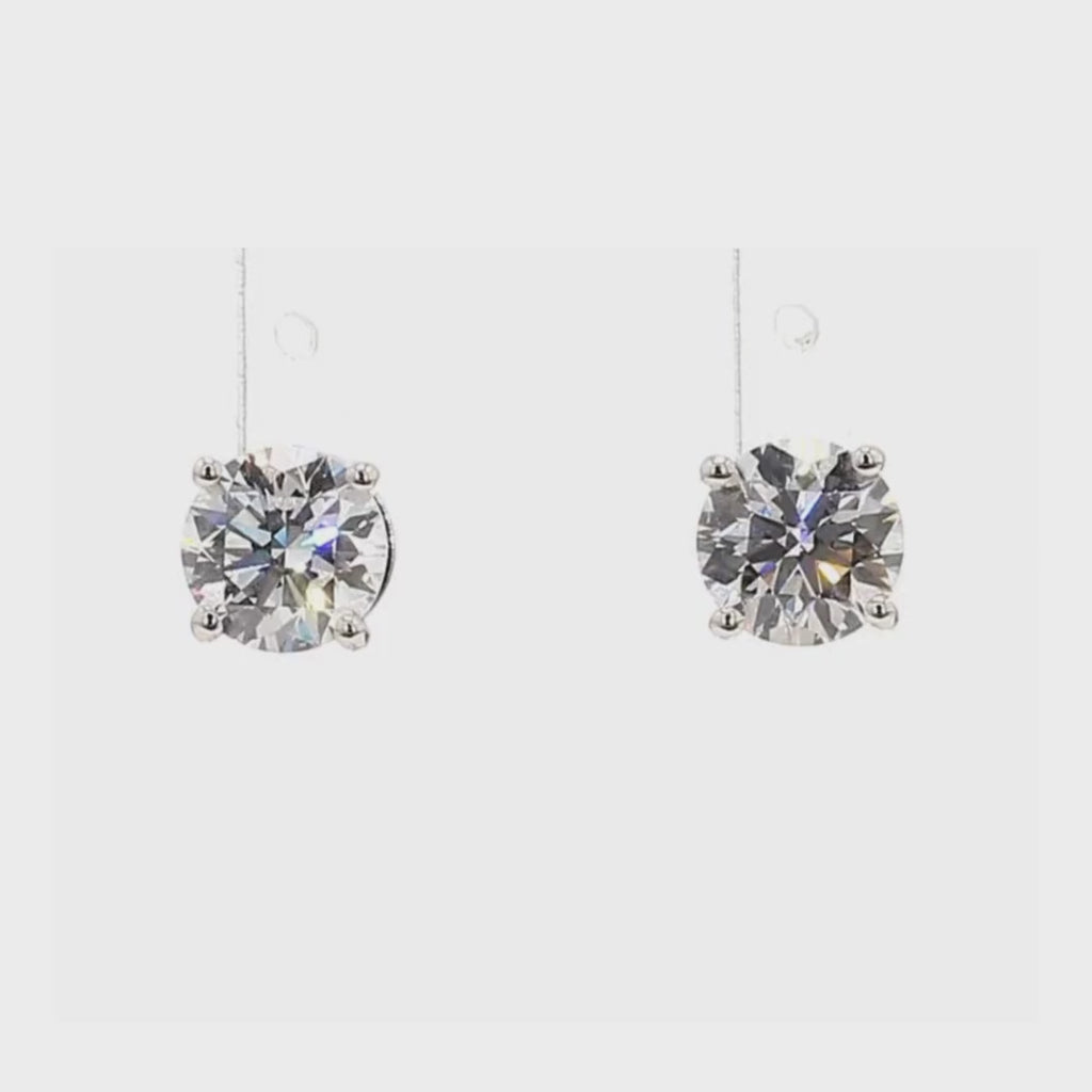 2.06卡培育圓鑽四爪耳環(86567)