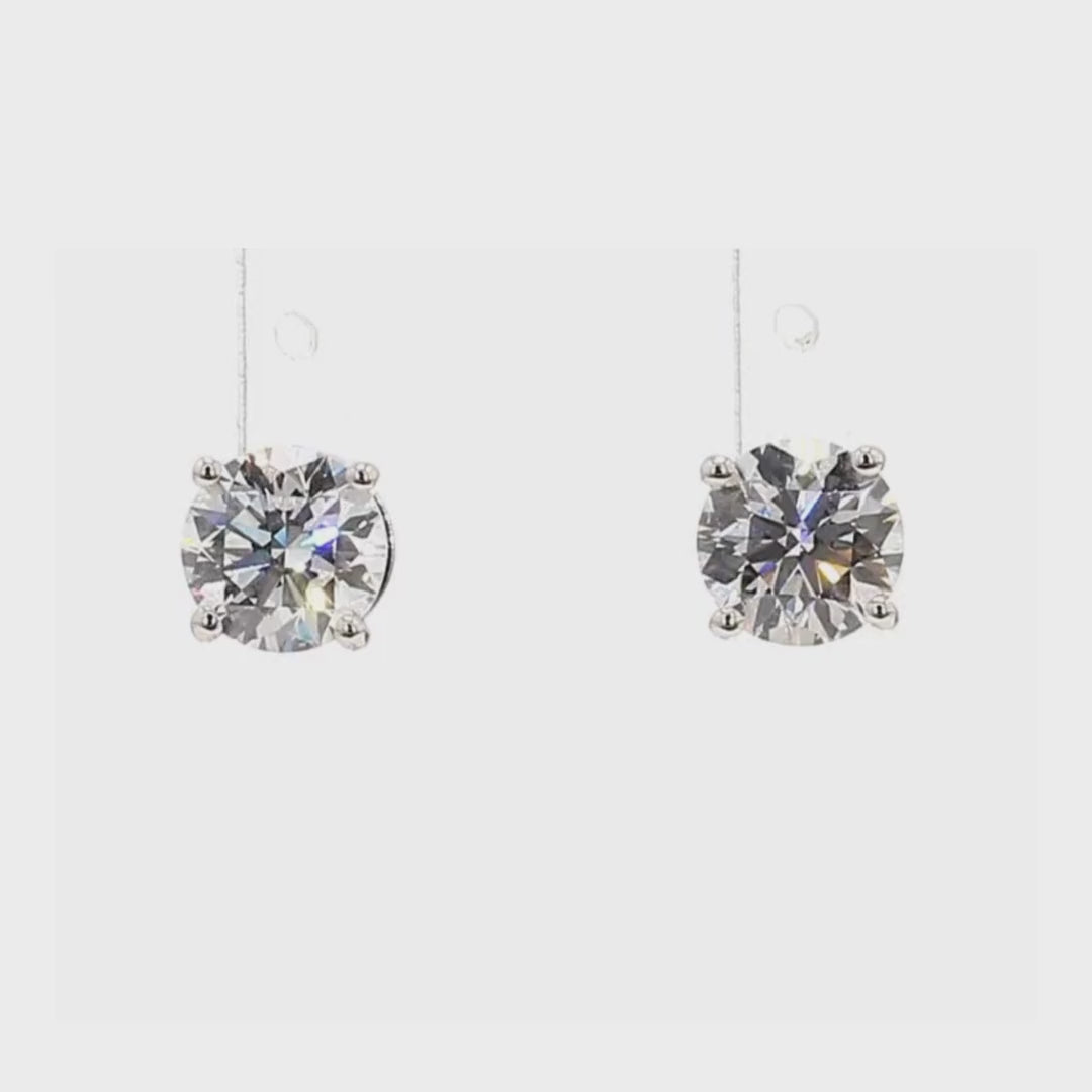 2.06卡培育圓鑽四爪耳環(86567)