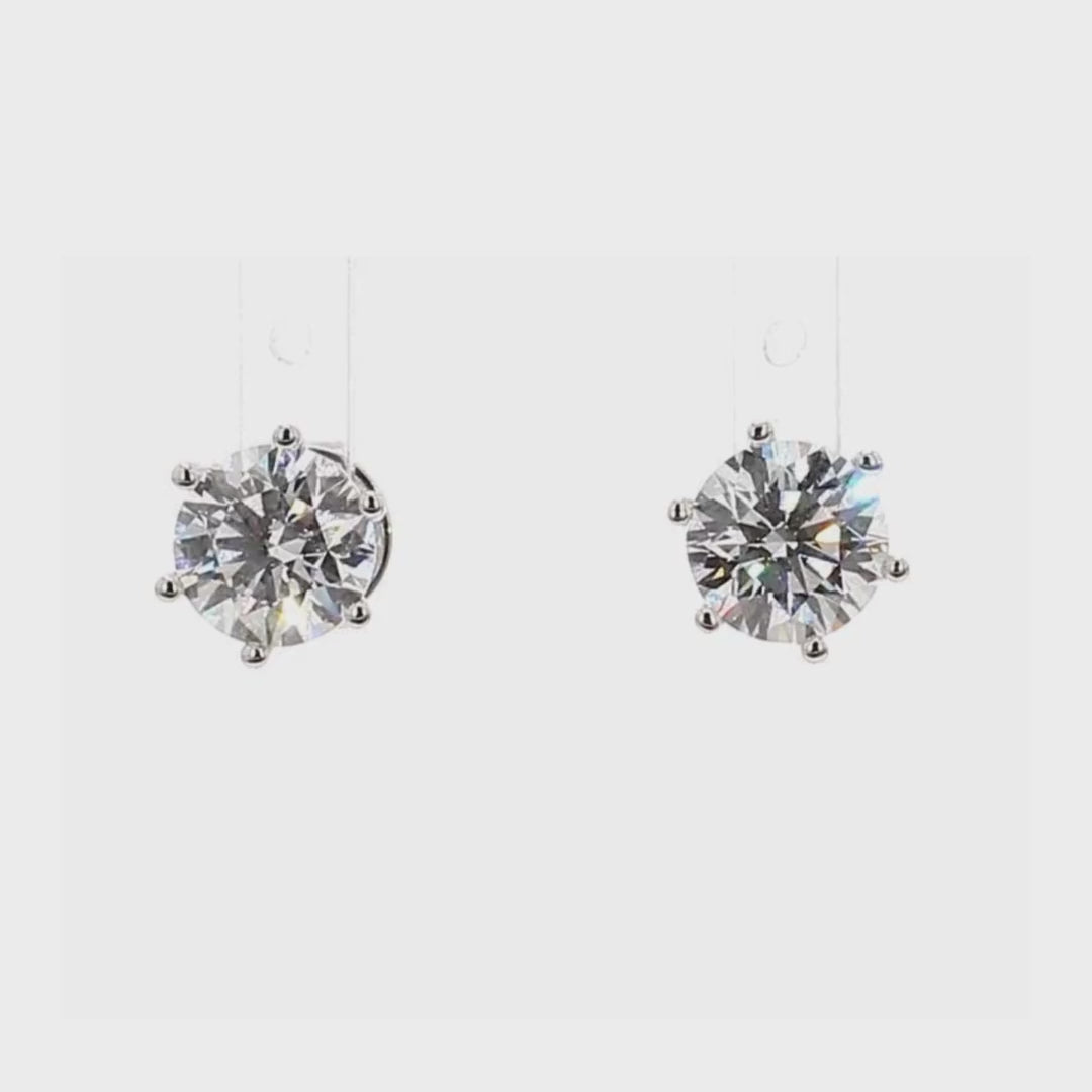 2.02卡培育圓鑽六爪耳環(86549)