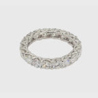 3.6卡白金全圈透光設計排鑽戒指（86023）