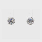 1.4卡培育圓鑽六爪耳環(86574)
