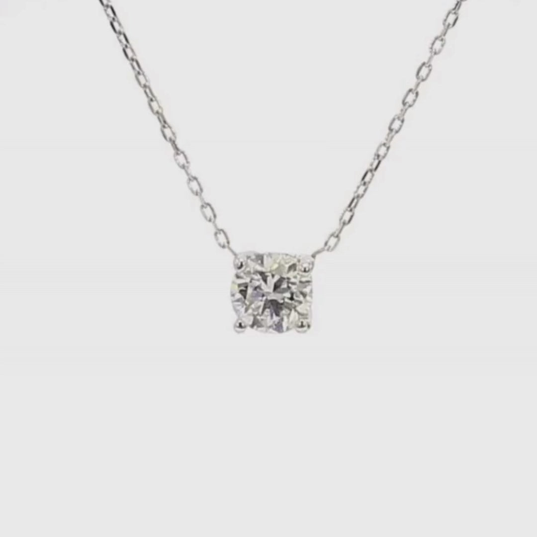 0.3卡培育鑽石四爪頸鍊(86550)