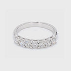 0.76卡半圈培育鑽石排戒（85796）