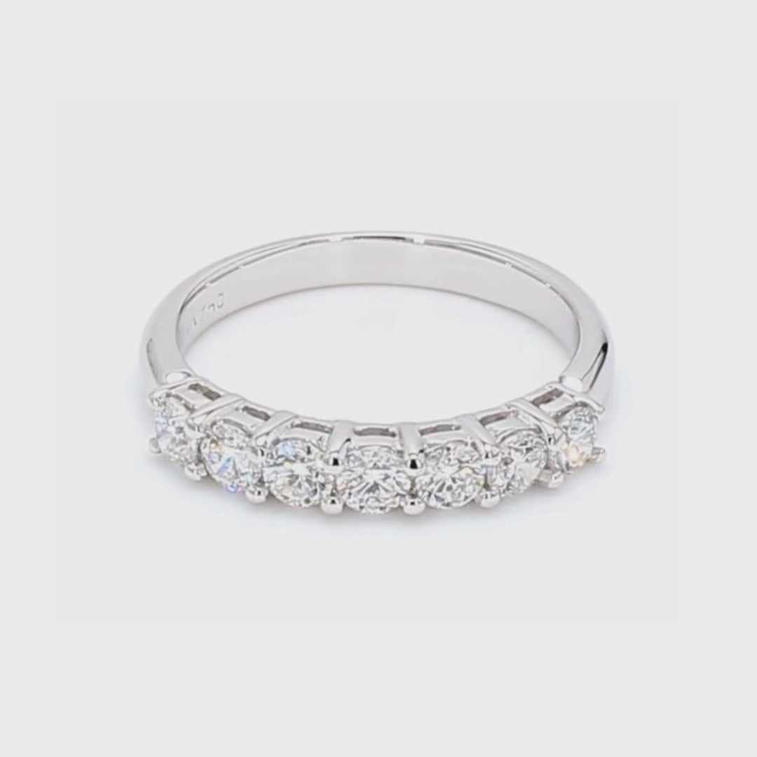 0.76卡半圈培育鑽石排戒（85796）