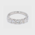 1.02卡半圈透光設計鑽石排戒（86006）