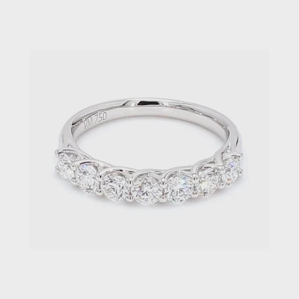 1.05卡半圈透光設計培育鑽石排戒（86099）