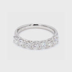 1.05卡半圈透光設計培育鑽石排戒（86099）