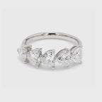 2.08卡半圈心形培育鑽石排戒（86011）