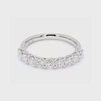 0.91卡半圈透光設計排鑽戒指（86117）